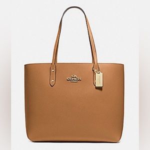 Coach Tan Leather Tote Bag